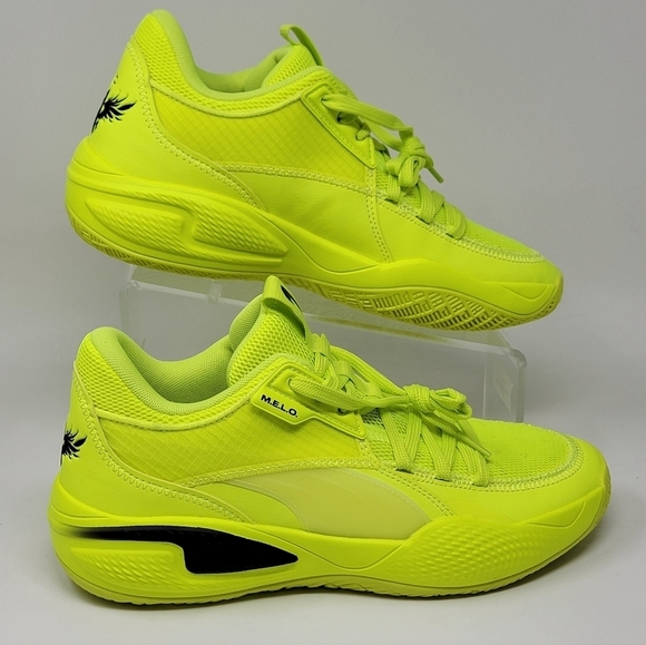 Puma Court Rider 1 LaMelo Ball Basketball Shoes Yellow 376512‑01 Men Size 8 New - Picture 2 of 10